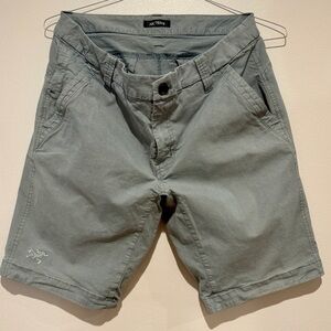 Arc’teryx Shorts. Greenish Grey. Size 34.
